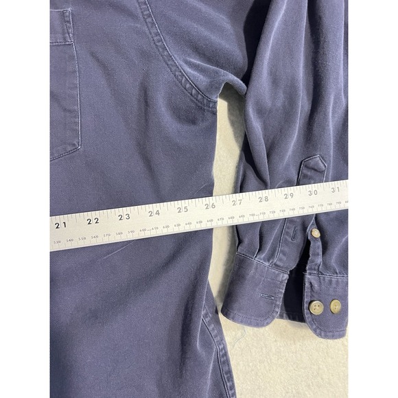 Vintage Eddie Bauer Shirt Men's Size XL Tall MT Blue Long Sleeve - Picture 14 of 16